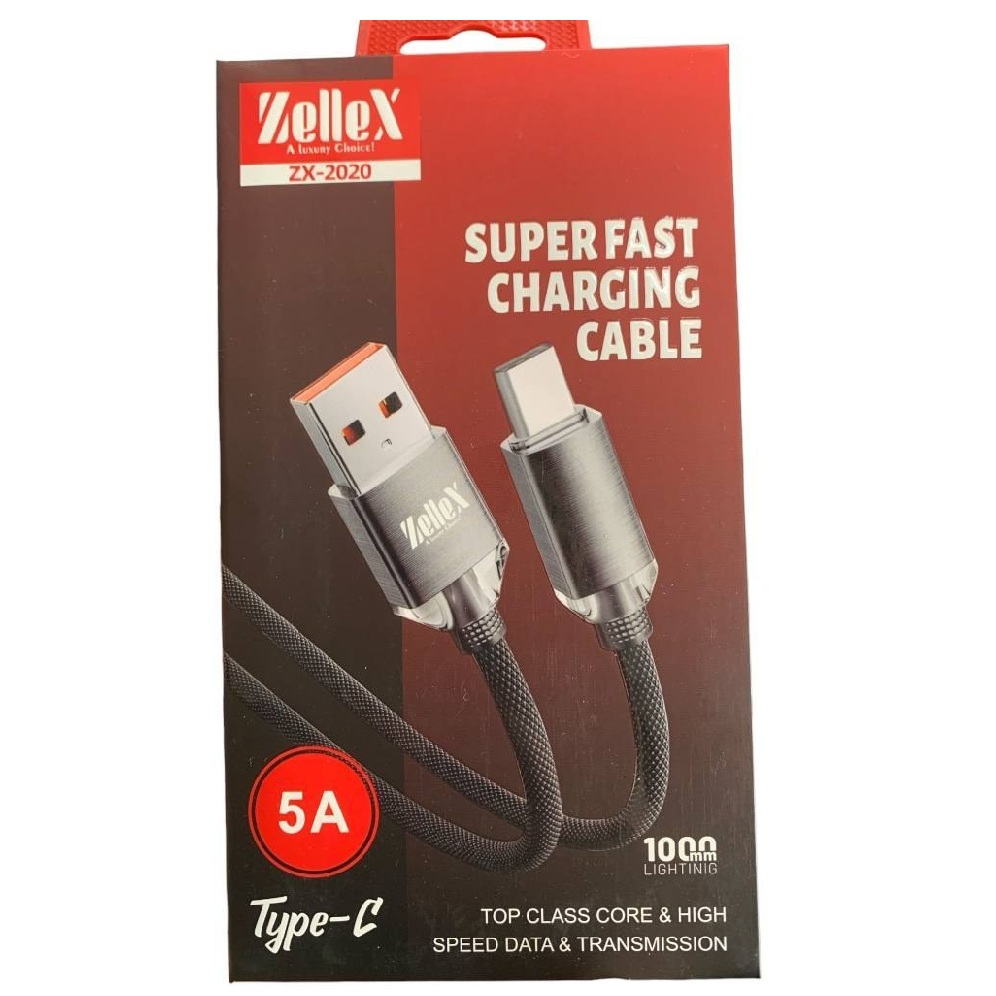 کابل شارژ USB به USB-C زلکس مدل ZX-2020