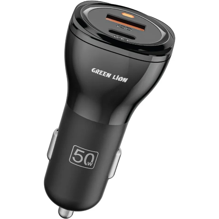 شارژر فندکی 50 وات گرین لاین مدل DUAL PORT