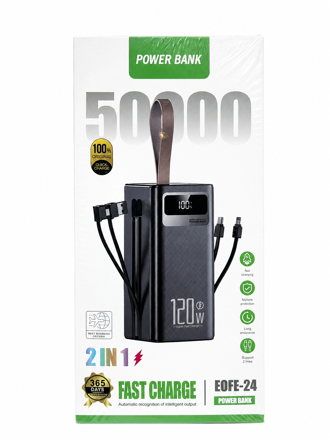 پاوربانک EOFE-24 ظرفیت 50000 میلی‌آمپر