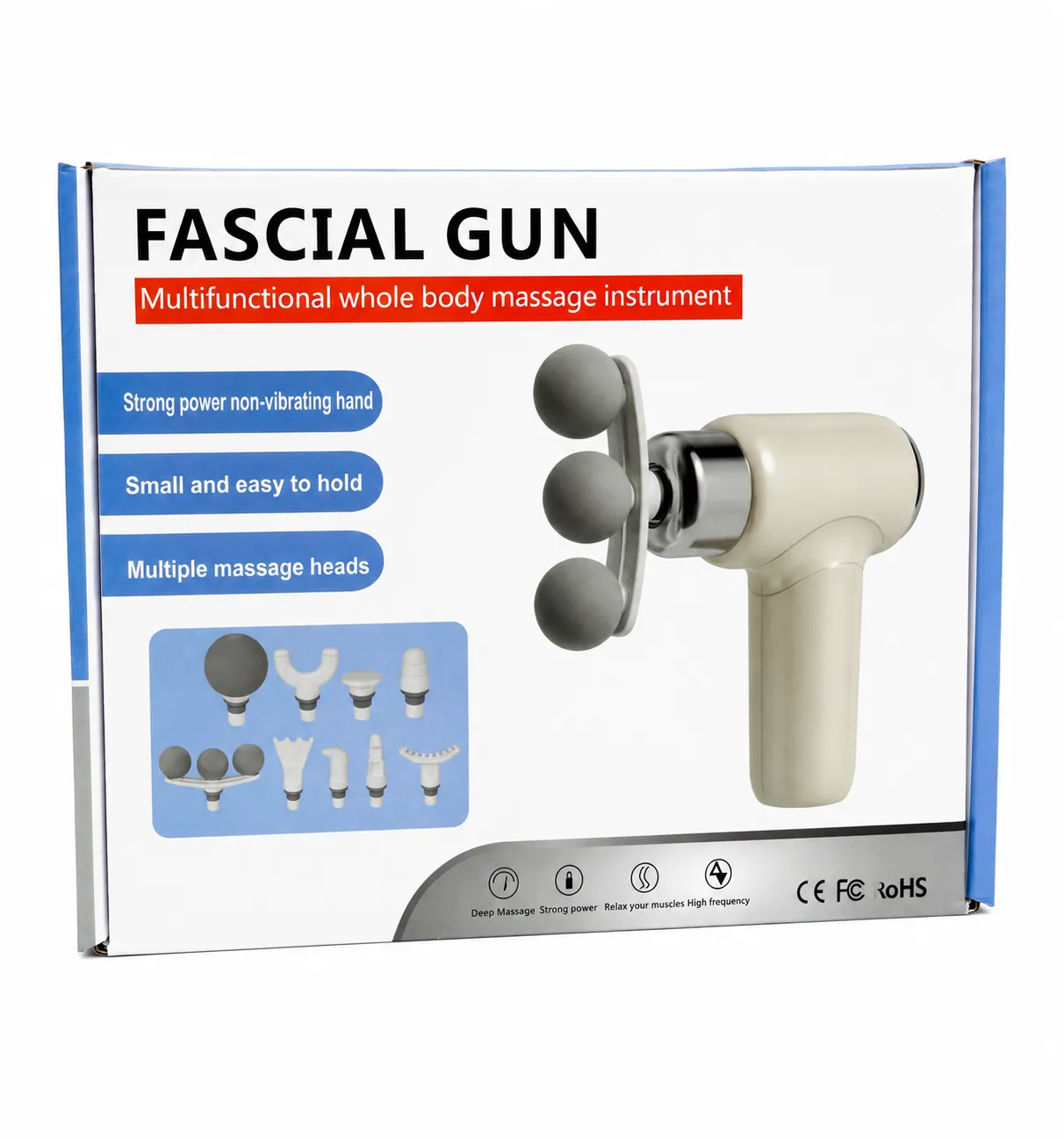 ماساژور تفنگی Fascial Gun مدل S100-T | شارژی چندکاره